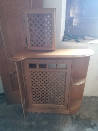 Puerta Roble Cubreradiador Caja Llaves