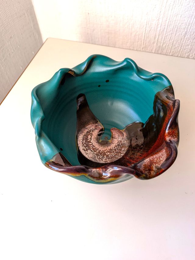 Bol de cerámica centro de mesa