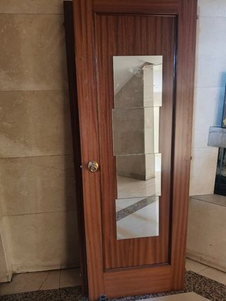 2 Puertas Madera con Espejo - 15€