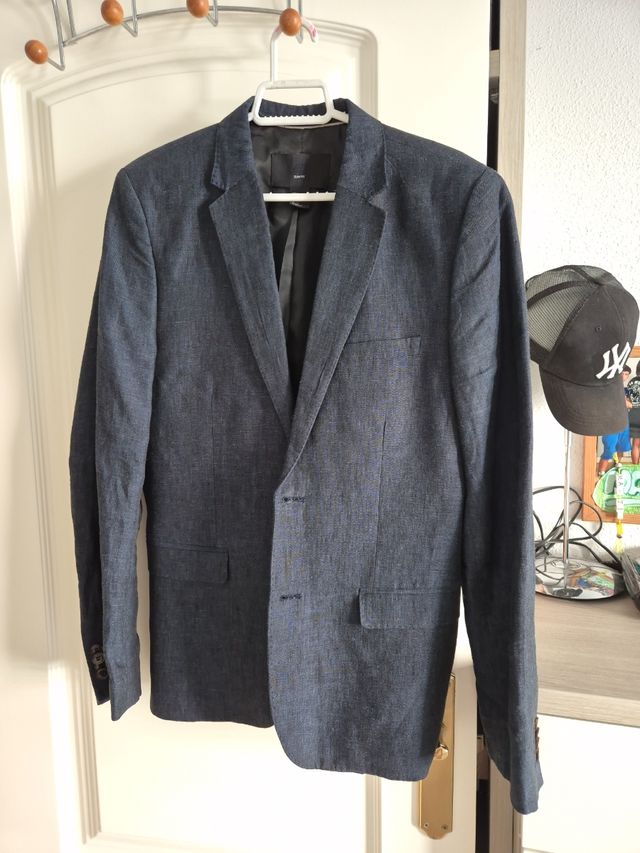 Chaqueta de caballero azul