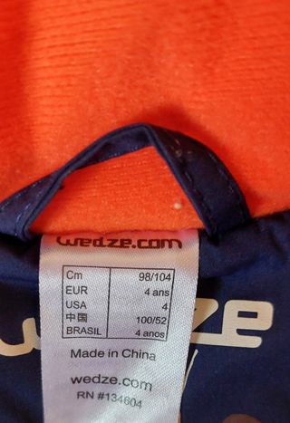 Mono de esquí Wedze para niño 4 años