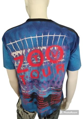 U2 AchtungBaby T Shirt Vintage 1993 zooTVtour Aop