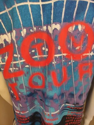 U2 AchtungBaby T Shirt Vintage 1993 zooTVtour Aop