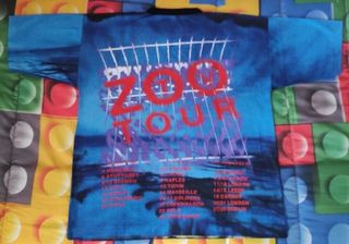 U2 AchtungBaby T Shirt Vintage 1993 zooTVtour Aop