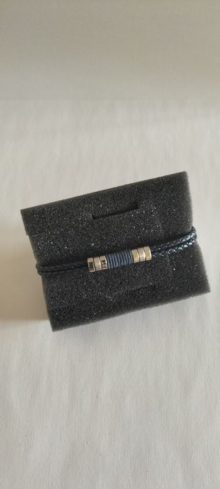 Pulsera Viceroy de hombre Air piel azul trenzada