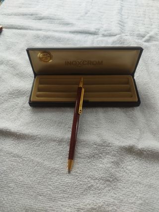 Bolígrafo Inoxcrom Oro 24K con estuche