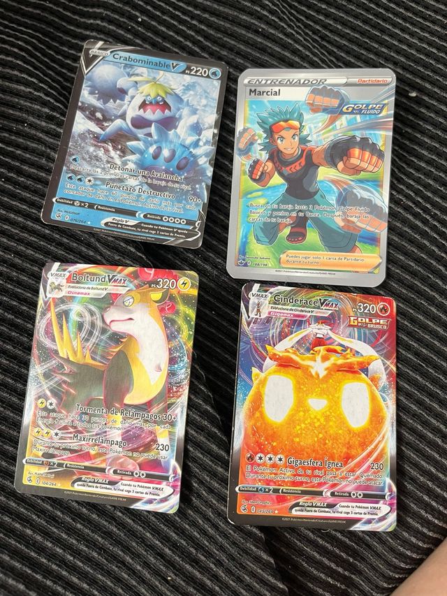 Cartas Pokémon VMAX y V