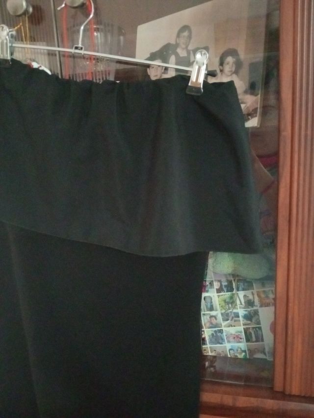 Vestido negro palabra de honor