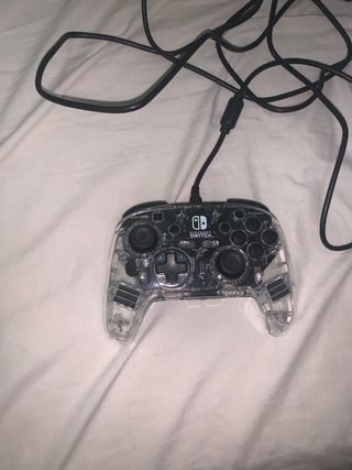 Mando Pro Nintendo Switch Transparente