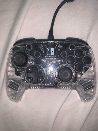 Mando Pro Nintendo Switch Transparente