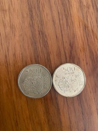 2 Monedas 500 Pesetas España