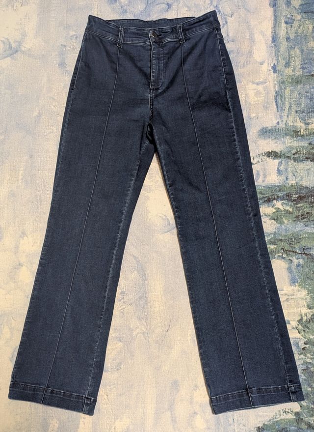 Vaqueros flare cropped Calzedonia Talla M