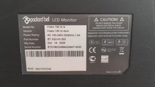 PC Acer Aspire + Pantalla Packard Bell Negra