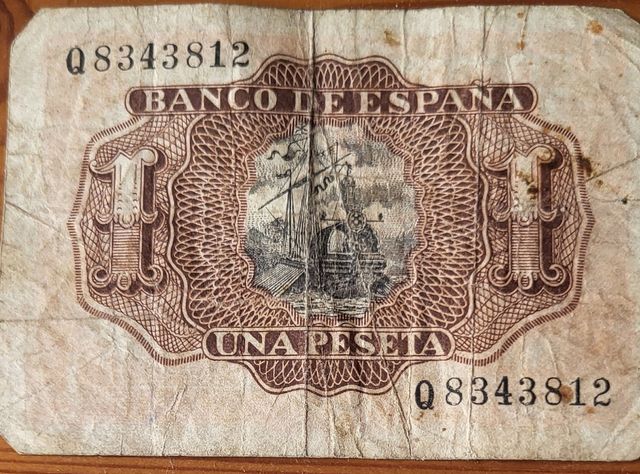 Billete 1 Peseta Banco de España 1953