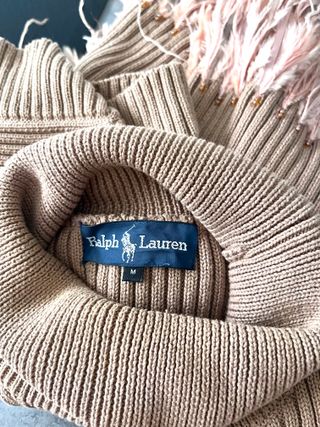 Jersey Ralph Lauren Beige Cuello Alto