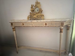 Consola Luis XVI Mármol y Madera