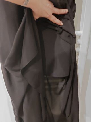 Abito da sera lungo paillettes nero