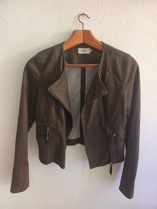 Chaqueta Biker ONLY Verde Oliva Talla XS