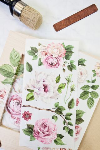 Redesign Delicate Roses Transfer 15x30cm