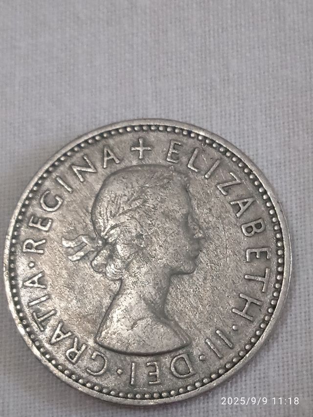 Lote de 3  Monedas One Shilling 1953,1954 y 1955