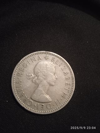 Lote de 3  Monedas One Shilling 1953,1954 y 1955