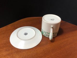 Tazza e piattino Este decorati