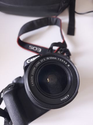 Cámara Canon EOS 4000D con funda compartimentada