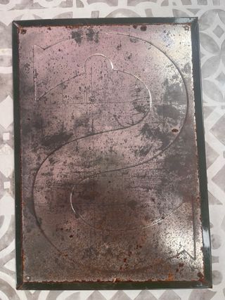 Targa pubblicitaria Singer lamiera stampata