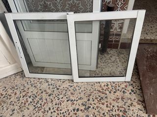 Ventana de aluminio con cristales