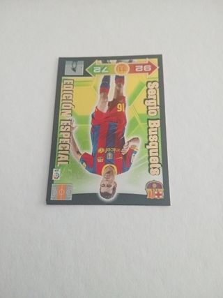 Cromo Sergio Busquets Edición Especial 2010-2011