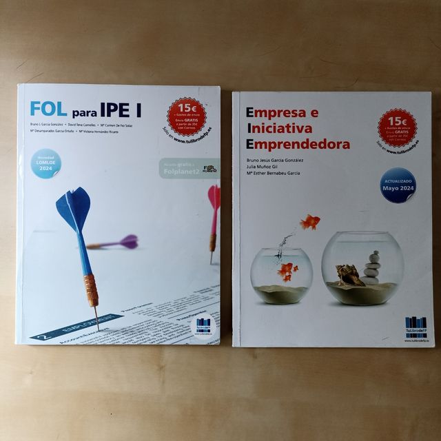 Libros FOL para IPE I e EIE 2024