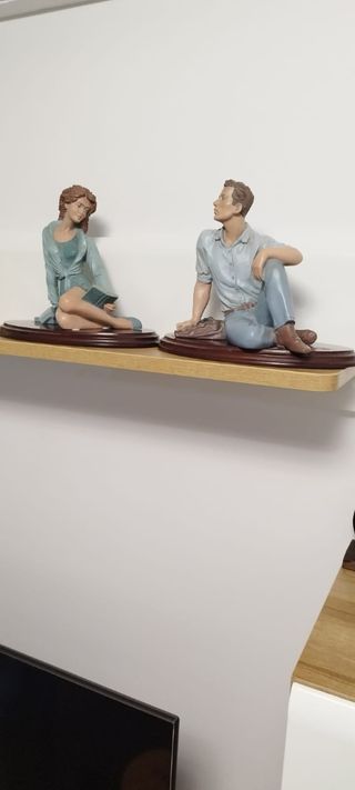Figuras decorativas de pareja