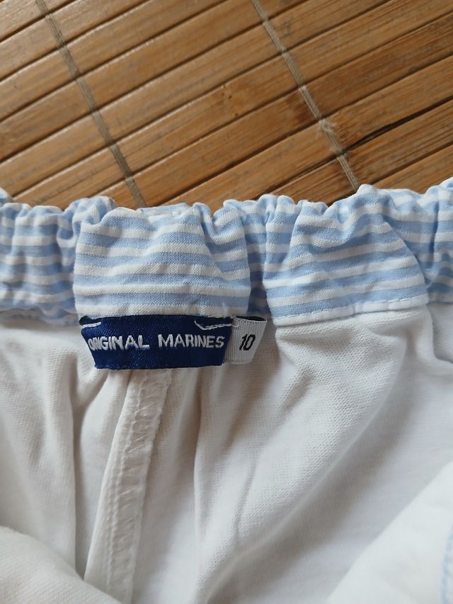 Bermudas niño blancas