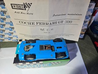 SCALEXTRIC FERRARI GT 330 AZUL MUY BUEN ESTADO