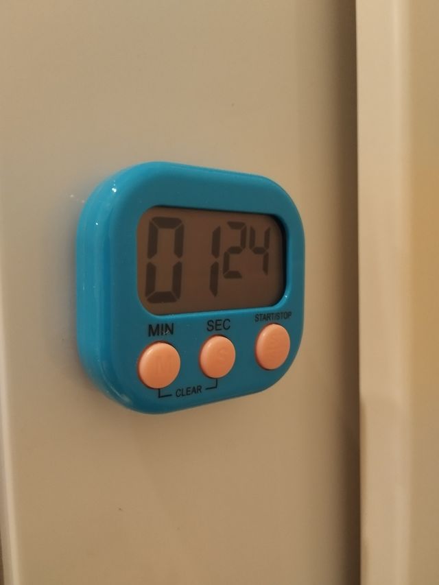 Temporizador, cronómetro digital azul, portátil im