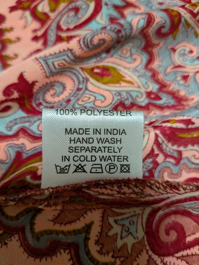 Falda pantalón fluida estampada Made in India