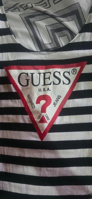 Body Guess Rayas Blanco y Negro
