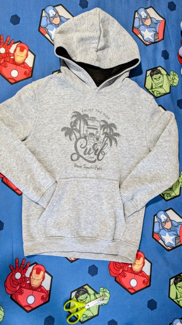 Sudadera gris niño 10 años