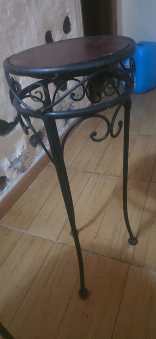 Set 3 Mesas Decorativas Hierro y Madera