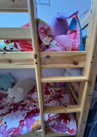 Litera de madera de 90