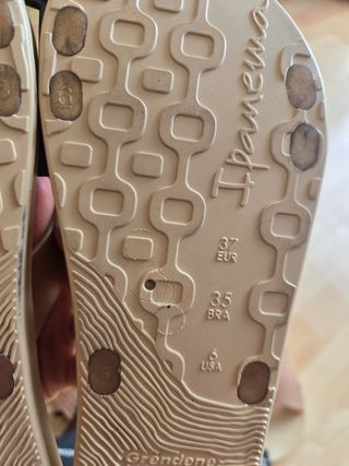 Chanclas Ipanema Beige y Dorado