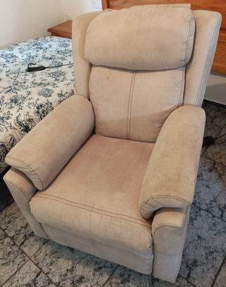 Sillón eléctrico beige