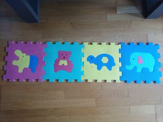 Puzzle Suelo Números y animales
