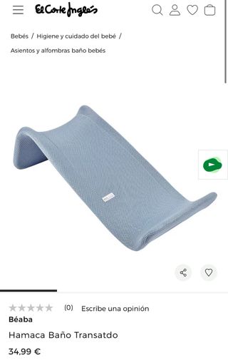 Hamaca Baño Transatdo Béaba