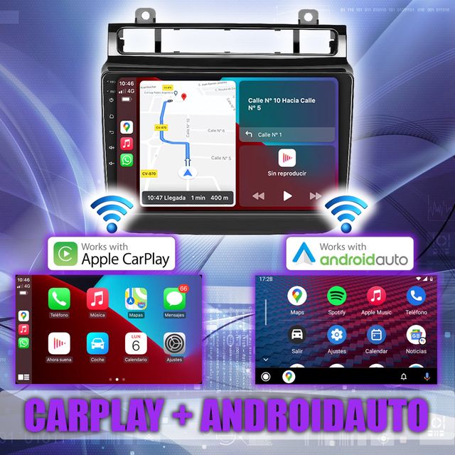 PANTALLA GPS VOLKSWAGEN TOUAREG 2011-2017 CARPLAY