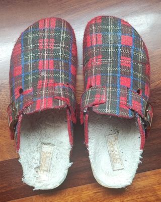 Ciabatte Geox donna a quadri rosse