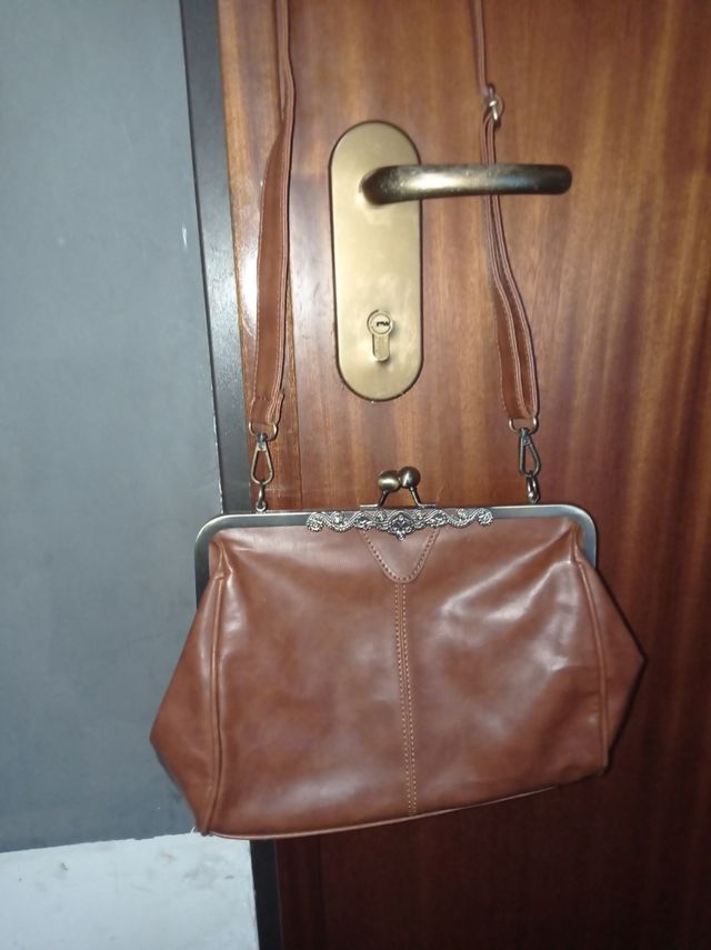 Borsa a mano marrone