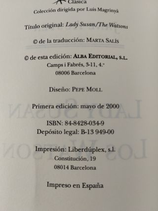 2 libros de Jane Austen, Alba Editorial (Clásica)