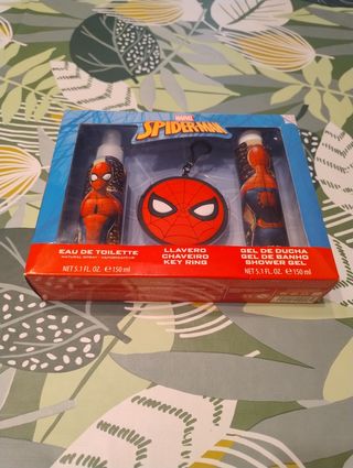 Set Spiderman Colonia, Gel y Llavero