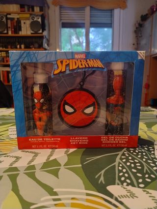 Set Spiderman Colonia, Gel y Llavero